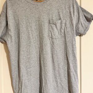Hanes Men's Heather Gray Short Sleeve Tee